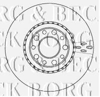 BORG & BECK bbd4513 -  Тормозной диск